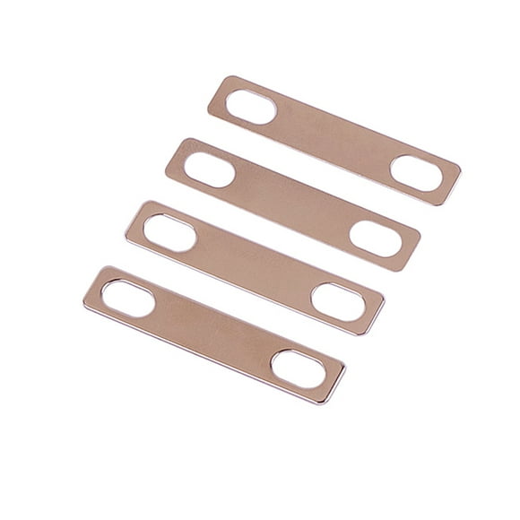 4 Pieces Brass Neck Wedges Metal Shims for Shims 0.2mm 0.5mm Heightening Adjust Gasket Connection Instrument Replacement Parts Accessories