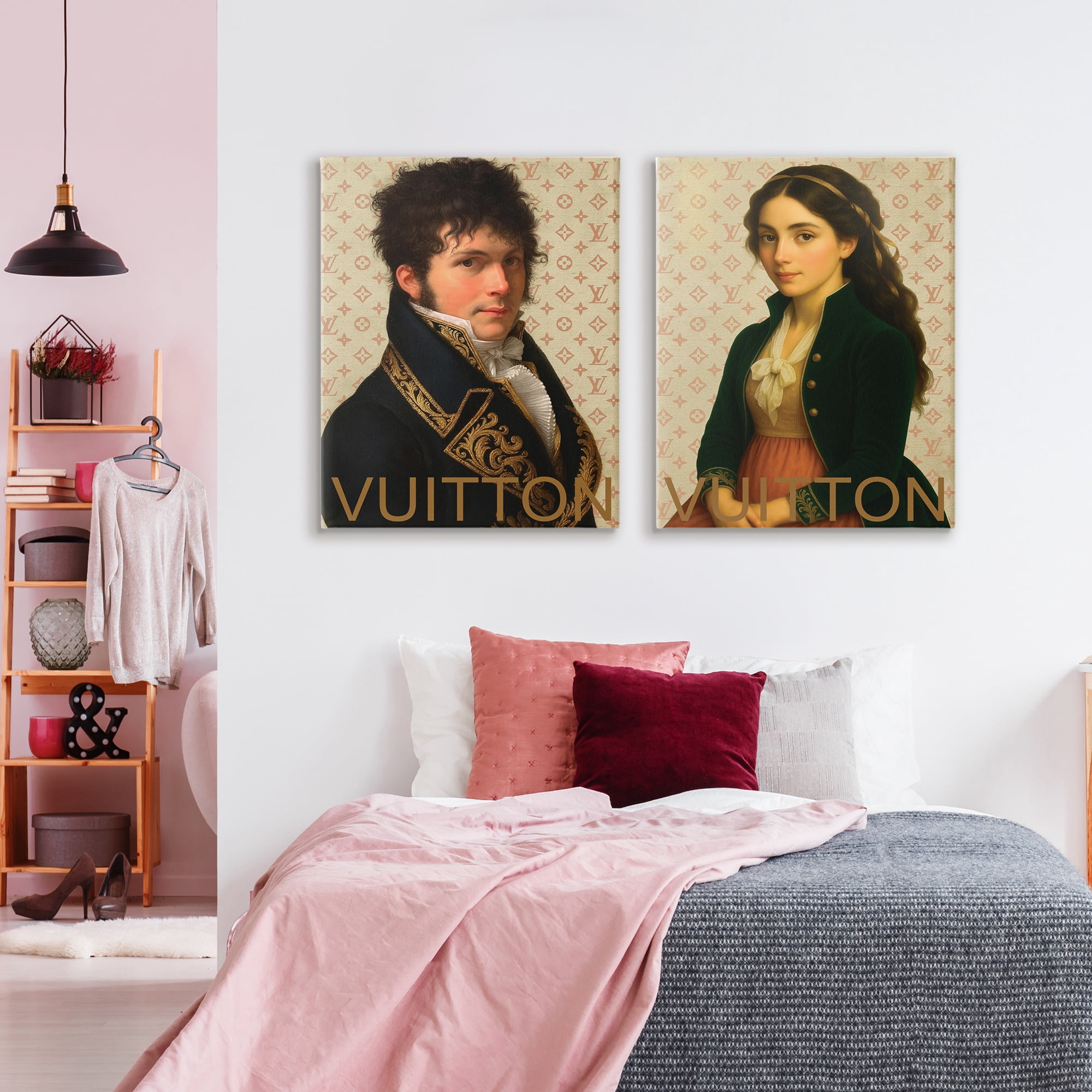 Stupell Industries Glam Fashion Models in Spring 2 Piece Canvas Wall Art Set, design by Grotto Studios