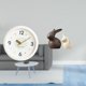 thumbnail image 2 of Reloj de pared,Reloj de pared decorativo,moderno y elegante.,Reloj de pared redondo silencioso y sin tictac,regalo,Estatua de cerámica,Juego de estatuas de cerámica para decoración de mesa, 2 of 8