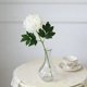 thumbnail image 5 of Set de flores de crisantemo artificial de 6 – adornos de jardín de plástico para exhibición interior y exterior, arreglo floral artificial blanco o amarillo para decoración del hogar, bodas, fiestas, 5 of 6