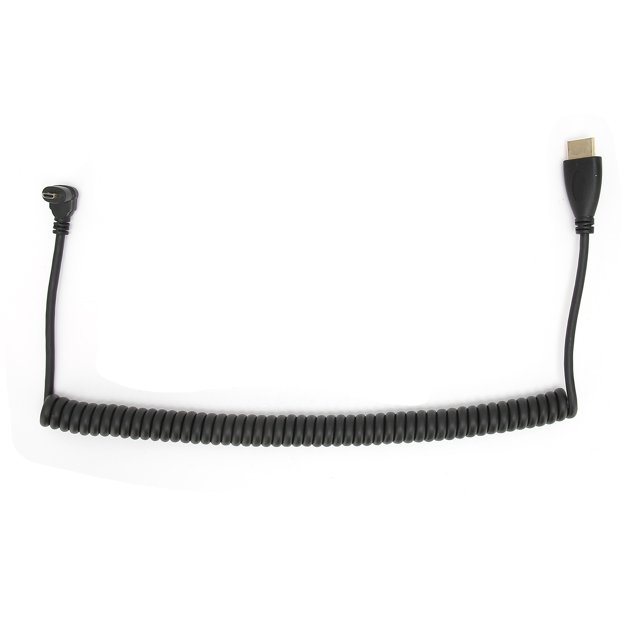 Cable Convertidor En Espiral Con Resorte, 1,5 M Compatible Con HDMI A A HDMI Compatible Con Cable D Ligero Sin Controlador Plug And Play Para Teléfonos Para Computadora ANGGREK HDMI-Compatible Adapter Cable