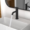 thumbnail image 3 of Mezclador de lavabo negro - Grifo monomando para baño, grifos de lavabo con cajón de cerámica de bajo ruido, cuerpo de acero inoxidable, 3 of 4