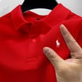 thumbnail image 4 of Hot Men‘s Brand Polo Shirt Golf Shirt 2024 Summer Solid Color Button Clothing Business Men‘s Street Clothing Short sleeved T-shi, 4 of 7