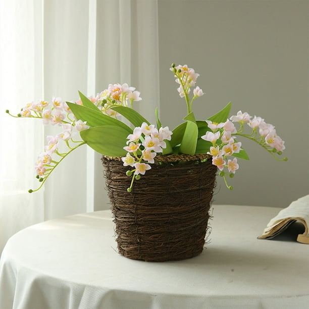 Silk Wind Flowers - Arreglo floral artificial realista para decoración del hogar, centro de mesa, boda, salón en blanco, rosa, morado, amarillo, verde