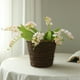 thumbnail image 1 of Silk Wind Flowers - Arreglo floral artificial realista para decoración del hogar, centro de mesa, boda, salón en blanco, rosa, morado, amarillo, verde, 1 of 6