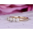 thumbnail image 3 of HeartsAndYou 2ct Round Cut Moissanite Engagement Ring for Women 18k Yellow Gold over Silver Five Stone Solitaire, 3 of 8