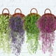 thumbnail image 5 of Inteprter Fondo de pared artificial Puerta Flores colgantes Planta Vid falsa Ratán Decoración de cumpleaños Suministro Oficina Patio Decoración Morado largo 120CM, 5 of 6