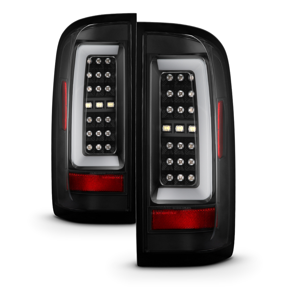 AKKON - For 2015-2022 Chevy Colorado / GMC Canyon Full LED Daytime Running Lamp Bar Tail Lights Black Housing Clear Lens Full Set