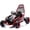 Red, variant on iRerts 24V Electric Go Kart for Kids, Crazy Go Cart Ride on Toys for Big Kids with Protective Roll Cage, EVA Front Tires, Rear Suspension, Max Speed 7.5 MPH, Drift Car for Kids 6-12 Ages, Blue