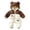 Coffee-SXyKm, variant on JFOPQVSM Baby Winter Snowsuit Bear Ear Hooded Padded Romper Fleece Lined Color Block Zipper Jumpsuit Infant Cold Weather Outfit
