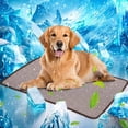 thumbnail image 5 of BingTong Summer Pet Cool Mat,Cool Gel Mat With Long-Lasting Cool, Waterproof Fabric Portable Cooling Pad For Pets,Breathable Dog Bed For Home Travel Brown, 5 of 7