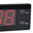 YAHHU 19.3 Inch Large LED Digital Wall Clock, Red Display with 3 Alarms ...