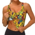 thumbnail image 3 of Pofeuu Dancing African Womens Print Sports Bra for Women Sexy Vest Yoga Running Gym Fitness Crop Bras Tops-X-Large, 3 of 8