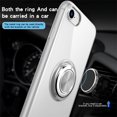 thumbnail image 3 of for iPhone SE3 Case with Ring Holder, Clear Case with 360° Rotatable Magnetic Kickstand Shockproof Protective Cover for iPhone SE3-Black, 3 of 5
