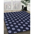 thumbnail image 2 of Ahgly Company Indoor Round Patterned Night Blue Area Rugs, 4' Round, 2 of 6