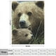 thumbnail image 4 of Bonita manta de oso, suave y acogedora, estilo rústico, de granja, con decoración de osos de peluche, para todas las estaciones, ultra cálida, ligera, difusa, con animales del bosque, regalo para, 4 of 6