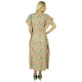 thumbnail image 6 of Bimba Cotton Long Kaftan Printed Maxi Floral Caftan Boho Chic Beach Coverup, 6 of 7