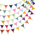 thumbnail image 2 of Colorful Cotton Crepe Bunting Garland Wall Ceiling Decoration Pennant For Toddler Rooms Baby Photoshoots, 2 of 9