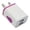 Purple, variant on Multi-Port Usb Wall Charger, Led Glow Travel Power Adapter, Dual Socket Fast Charging Station, Compact Plug-In Unit For Multiple Portable Gadget Power Supply Travel Friendly Indoor Device,Blue,US