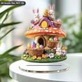 thumbnail image 4 of HmNPlay Easter Bunny Egg 3D Acrylic Desktop Ornament - Kids Safe Home Decor with Non Slip Base, Spring Tabletop Display for Gift Basket & Holiday Decorating (Ready to Gift)​, 4 of 9