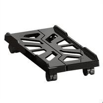 Computer Tower Stand Adjustable Mobile CPU Holder PC with Rolling Caster Wheels Riser Black