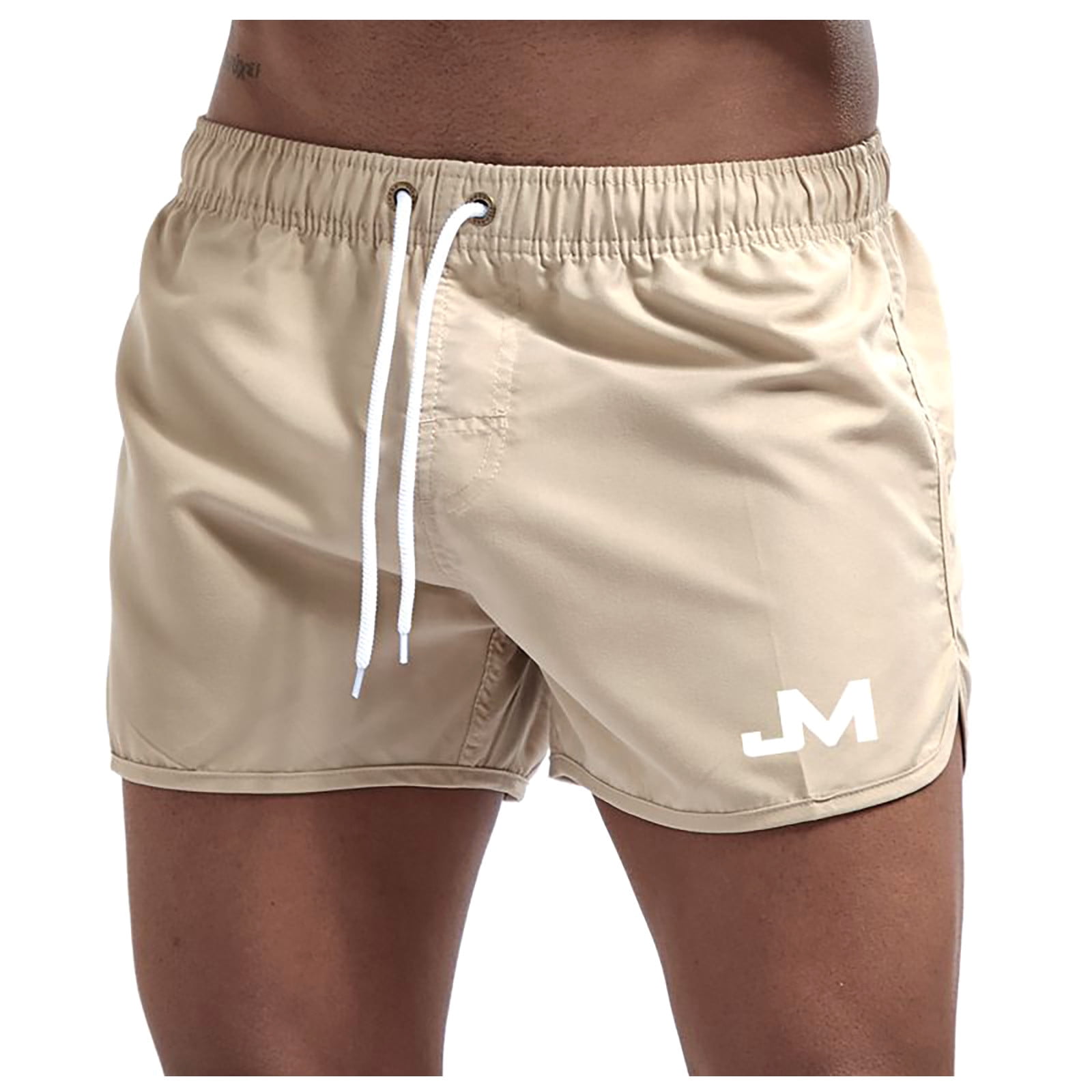 Mlqidk Men's Board Shorts Square Leg Bathing Suit Athletic Swim Shorts