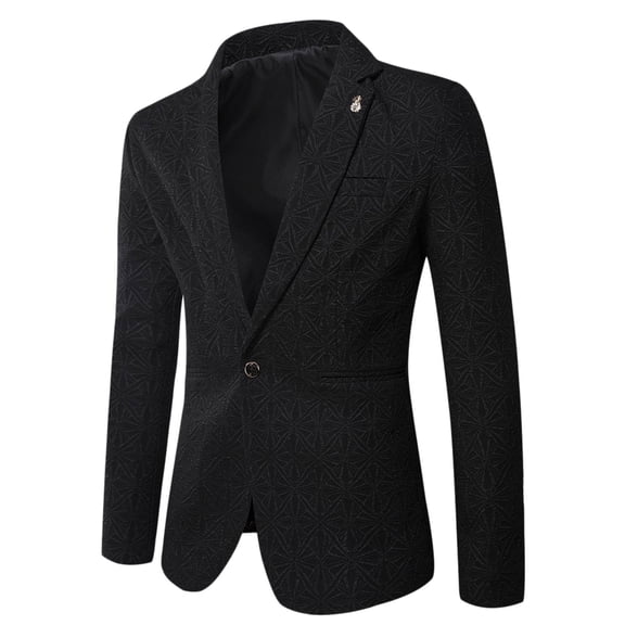 Vedolay Blazer Jackets for Men Oversized Trendy Blazers Fashion Casual Dressy Blazer Jackets,Black L