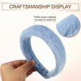 thumbnail image 6 of Unique Bargains Fluffy Fuzzy Headband Solid Color Hair Band Plush Headband Soft Fuzzy Hair Hoop Fashion Accessory Blue, 6 of 7