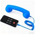 thumbnail image 1 of Combiné Téléphonique Rétro, Combiné Filaire Rétro Type‐C pour Téléphone Fixe avec Poignée Réceptrice, Combiné Téléphonique Vintage Old School pour Téléphones Mobiles, Récepteur de Téléphone Cellulaire avec Microphone et Haut‐parleur (Bleu), 1 of 1