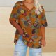 thumbnail image 2 of Camisetas de Verano de las Mujeres con Cuello en V de Manga Corta Impresa, Camiseta Deportiva para Uso Casual Y Diario, 2 of 4