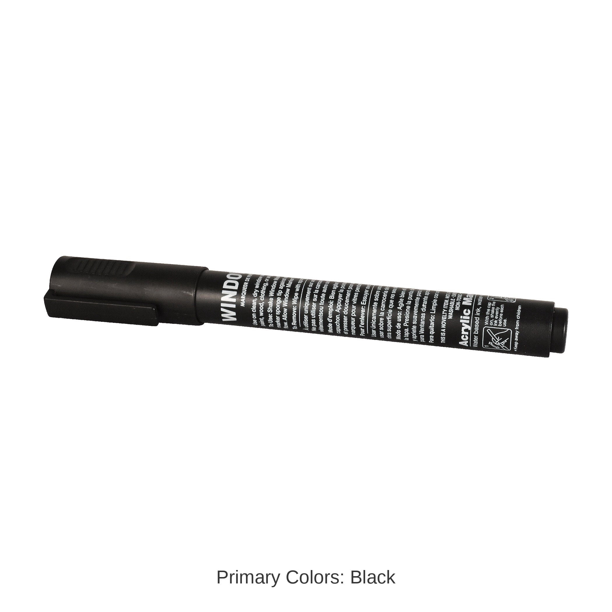 24 Pack Bulk Black Washable Window Marker Indoor & Outdoor Use