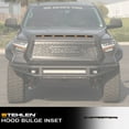 thumbnail image 2 of Stehlen 642167821786 Rectangle Mesh Hood Bulge Molding Metal Scoop Grille Insert with Amber LED Lights - Black For Toyota Tundra 2014-2021, 2 of 5