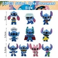 thumbnail image 2 of Cartoon Cake Set 10pcs S-titch Theme Figure Set Mini Cute Party Cake Set Mini Figures Set, 2 of 5