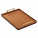 thumbnail image 2 of Bandeja de bambú para servir, bandeja decorativa de almacenamiento, bandeja rectangular multifunción para servir. 355 cm x 24 cm x 15 cm, 2 of 7