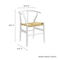thumbnail image 4 of Side Dining Chair, White, Wood, Bar Pub Cafe Bistro Dining Kitchen Hospitality Restaurant, Modern Contemporary, HB37797, 4 of 10