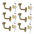 thumbnail image 1 of 6 piezas de soportes para barandillas de escaleras, soportes para pasamanos de acero inoxidable para mejoras del hogar y construcción, pasamanos para 6 cm x 8 cm, 1 of 8