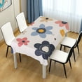 thumbnail image 4 of Yayeee Tablecloths 54" x 54" Rectangle Wrinkle Resistant Party Table Cover, Beige Retro Flower, 4 of 8