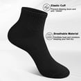 thumbnail image 6 of Loritta 20 Pairs Womens Ankle Socks Bulk Pack, Moisture Wicking Breathable Low Cut Socks Colorful, Size 10-13, 6 of 7