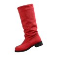 thumbnail image 2 of Womens Casual Winter Knee High Boots Low Heel Suede Sleeve Comfortable Versatile Shoes Low Heel Fall Slouchy Winter Boots, 2 of 6