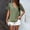 Green, variant on Otvok Womens Summer V-Neck Tops Solid Color Casual Mesh Jacquard Short-Sleeve Shirt