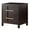 Espresso, variant on Furniture of America Vela Solid Wood 2-Drawer Nightstand in Gray