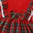 thumbnail image 5 of Gyratedream Infant Baby Girl Christmas Dress Long Sleeve Ribbed Dress with Headband 2Pcs Xmas Outfits, Size 6-9M, 5 of 7