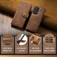 thumbnail image 2 of for Samsung Galaxy A53 5G Genuine Leather Wallet Case, Detachable 2 in 1 Split Leather Wallet Phone Cover,Magnetic Pouch Shell, 2 of 8
