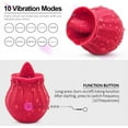 Rose Vibrater Sex Toy For Women Sucker Multi Speeds Clitoris G Spot