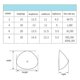 thumbnail image 2 of Artificial Symmetrical Breast Triangular Mastectomy Prosthesis Concave Bra Pads Push Up Bra Inserts Xxl For 90 Bra, 2 of 5