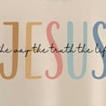 thumbnail image 4 of Sweatshirts for Women Jesus the Way the Truth the Life Graphic Long Sleeve Shirts Faith Pullover Sweater, 4 of 4