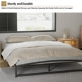 thumbnail image 2 of GloryStar 6 Inch Heavy Duty Metal Platform Bed Frame, Mattress Foundation with Steel Slat Support, No Box Spring Needed, 2 of 9