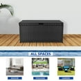 thumbnail image 5 of Jeco Wicker Patio Storage Deck Box in Black, 5 of 6