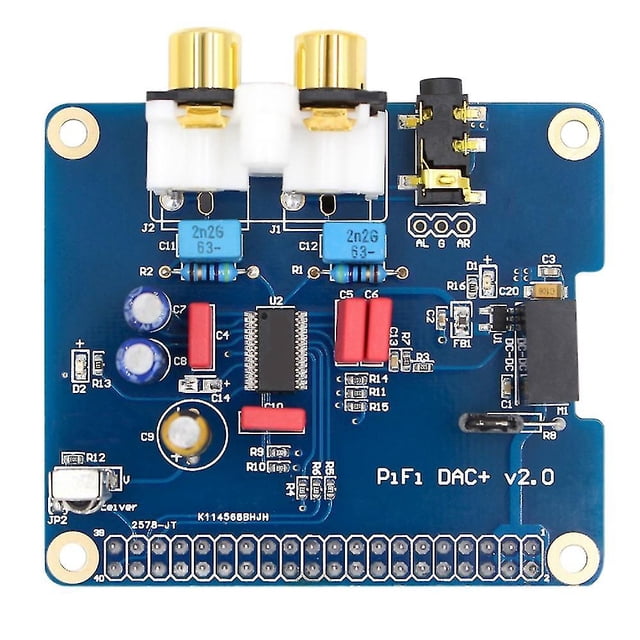 Compatible con Raspberry Pi 2/3 Generación B Tipo/2b+ Hifi Dac+ Tarjeta de sonido Interfaz I2s