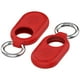 thumbnail image 1 of Funda de silicona a prueba de golpes con llavero para Galaxy SmartTag 2 (rojo), 1 of 6
